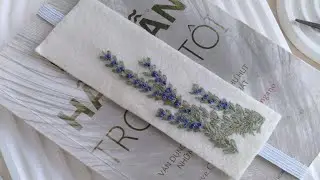 How to make a handmade bookmark │DIY │Hand embroidery │Cách làm bookmark thêu tay