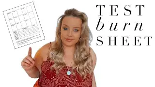 CANDLE BURN TESTING SHEET!
