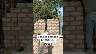 Como se hace un muro boca de pescado #comosehace #constructiontips #construccion #muros #boca