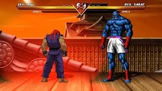 EVIL RYU vs EVIL SAGAT - High level insane fight❗🔥