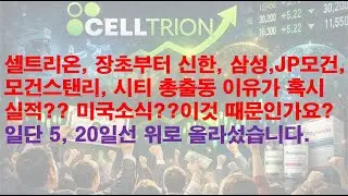 셀트리온, 장초부터 신한, 삼성,JP모건, 모건스탠리, 시티 총출동 이유가 혹시미국 대박?소식 이것 때문인가요?