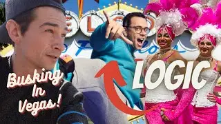 Button The Busker Busking Las Vegas Strip LOGIC DROP IN!!!!!!!!!!