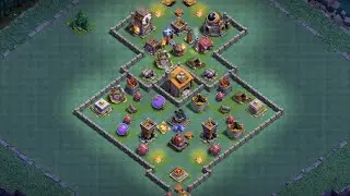 How to make best builder hall 6 base || BH6 best Trophy + Defence base #clashofclans