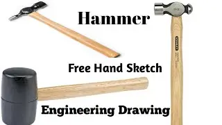 Electrician Hand Tools । Engineering Drawing। Free Hand Sketch