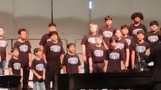 J.O Kelly middle School choir sings at Springdale High School 