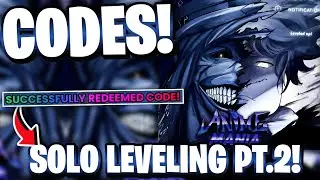 *HUGE UPD* All SOLO LEVELING P2 UPDATE CODES! ROBLOX ANIME MANIA CODES