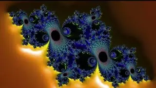 Julia fractal animation with epic musical background.