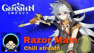 GENSHIN IMPACT LIVE ar43 f2p Razor main dps daily grind