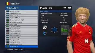 PES 2017 PC:  Classic Belgium