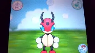 Petting Ledian in Pokemon YX Amie