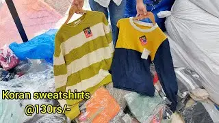 Bangalore wholesale mens Koran sweatshirt @130| ladies & kids surplus tshirt @65rs