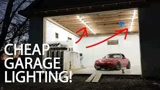 Budget LED Garage Lighting Install Video Barrina T5 Quick Cheap