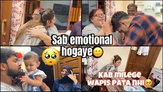 Hamare jaane se pura ghar huwa emotional🥺/ ab firse kab milege kya pata😭/ return to mumbai❤️