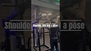 Shoulder bits and a pose. #gym #shoulderday #cleancontent