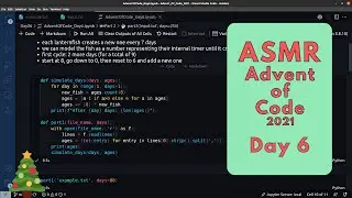 ASMR Coding: Solving Python Puzzles (Advent of Code 21 - Day 6)