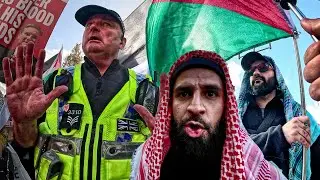 HEADBUTTED BY ROGUE PROTESTOR!!!! - Cardiff Palestine x Black Power March