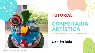 Tutorial : Mão do Hulk - Modelagem em Pasta Americana