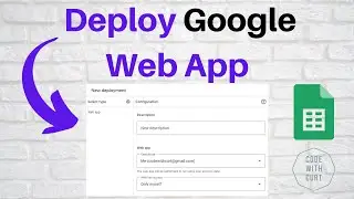 Развертывание Google Web App