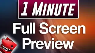 Lightworks : How to View Full Screen Preview
