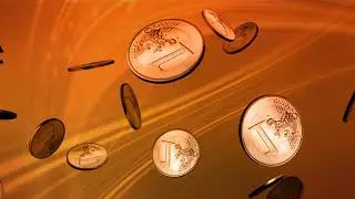 Flying Golden Coin free Animation | Falling Euros, Coins, Money, Gold Falling, Currency by YTShare&trade;