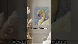 Discover Vesano&rsquo;s Bold Animal-Inspired Art Collection #swan #swanart #calmingart