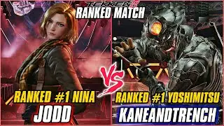 TEKKEN 8 ▰ JODD (RANKED #1 NINA) vs KANEANDTRENCH (RANKED #! YOSHIMITSU) ▰ T8 HIGH LEVEL GAMEPLAY