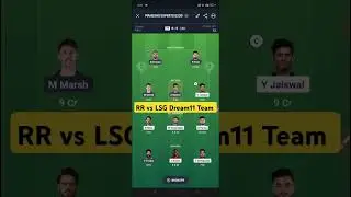RR vs LSG Today IPL Match Team | RR vs LSG Dream11 Team | #shorts