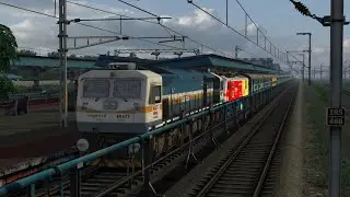 WDP4D RESCUE WAP7 IN RAILWORKS#viral #trainsimulator2024 #trainsim
