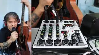4 channel Audio Mixer demo - MELANARE ARMX4 USB Audio Interface, Bluetooth, 16 DSP Effects