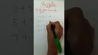 7+9=?👍🥰Genius solve it in one second💝Puzzal 💗⚘️#short  #shortsvideo