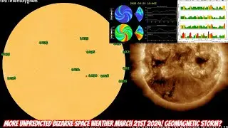 More Unpredicted Bizarre Space Weather March 21st 2024! Geomagnetic Storm?