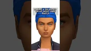making a sim based on my most used emoji! 😳 #shorts