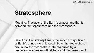 Stratosphere Meaning