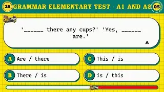 Test Your English! A1&ndash;A2 Grammar Quiz with 101 Questions #4