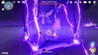 Noelle vs Thunder Manifestation 2 lvl 93 (Inazuma boss in Amakumo Peak)