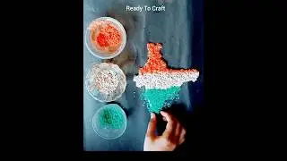 independence Day special craft Idea With Rice.  #shorts #youtubeshorts #independenceday
