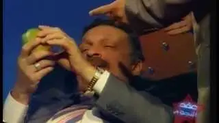 شاهد الفنان محمد وفيق وحبه الشديد للمانجة ويحلم بالمانجة ويتحقق الحلم على الهواء
