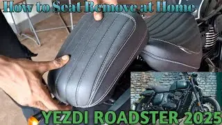 How to Remove The Pillion Seat For The 2025 Yezdi Roadster.