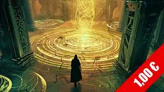 Emerald Temple Portal | Sacred Geometry Fantasy Stock Footage (HD)