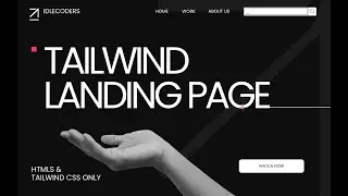 How To Make Landing Page with Tailwind CSS and HTML | 2025 Coding Tutorial