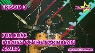 Padu! Drummer Amira Cover Fur Elise, Pirates of the Carribean | Ceria Megastar 2020