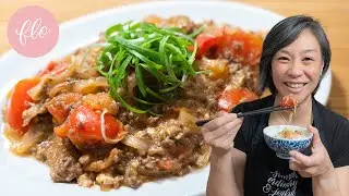 Tomato and Egg with Beef Stir Fry - Grandma&rsquo;s specialty