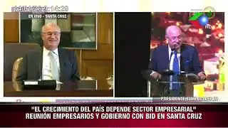 Reuni&oacute;n empresarios y gobierno con BID en Santa Cruz.