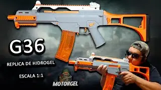 G36 de Hidrogel escala 1:1 (Review, unboxing prueba Gel blasters)