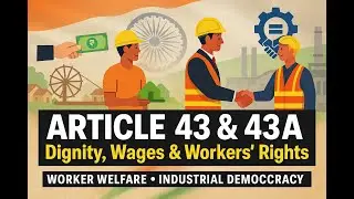 Article 43 & 43A Explained &ndash; Dignity, Wages & Worker Rights | Indian Constitution Simplified