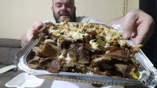 Mixed doner kebab and chips uk mukbang fail video