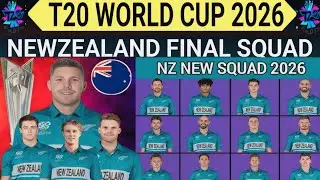 NEW ZEALAND CRICKET TEAM 15 MEMBERS SQUAD ANNOUNCE FOR ICC T20 WORLD CUP 2026 TAYYAB SOPRTZ 