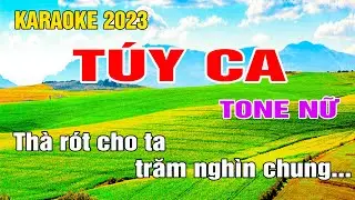 Túy Ca Karaoke Tone Nữ Nhạc Sống gia huy beat