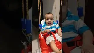 Nitai Dass Swinging And Enjoying 😊😊 #viral#jhulla#babyfunny#baby#india#cutebabyfunny#cutebab#status