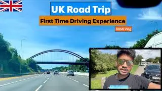 First time Driving Experience In UK | Hindi Vlog | Indian Driving In UK